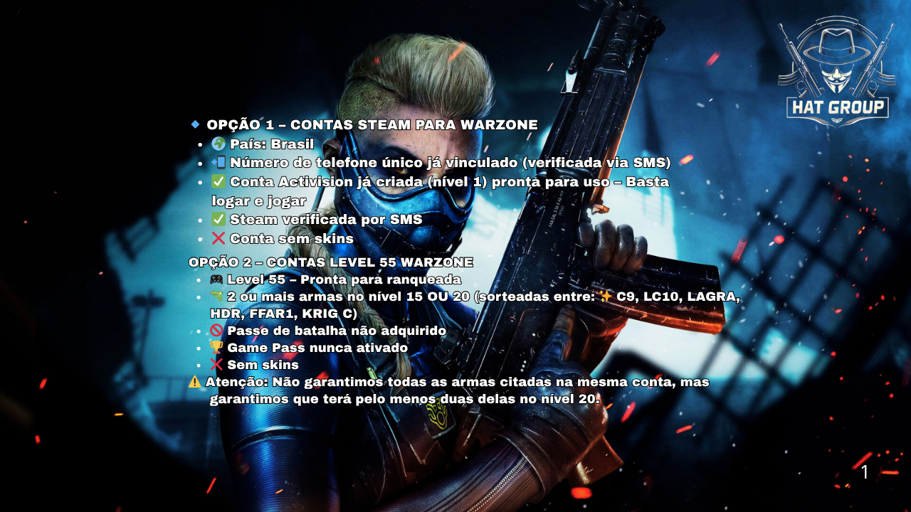CONTAS WARZONE&BO6